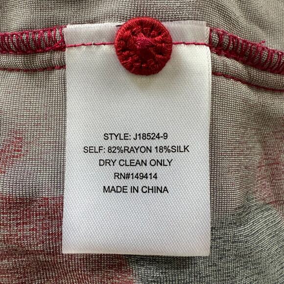 Johnny Was floral shirt floral velvet blouse button-down silk blend XS - Picture 9 of 9